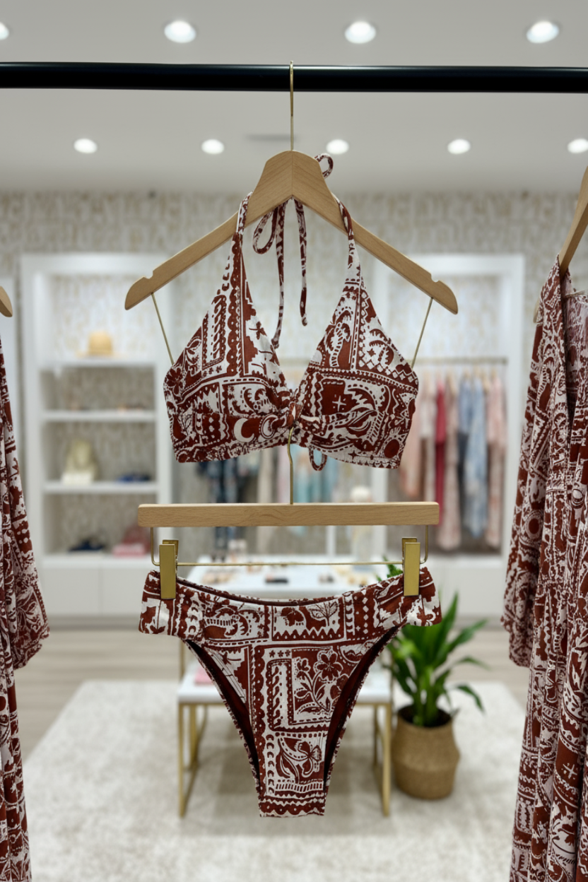 Bikini Trancado Terracota