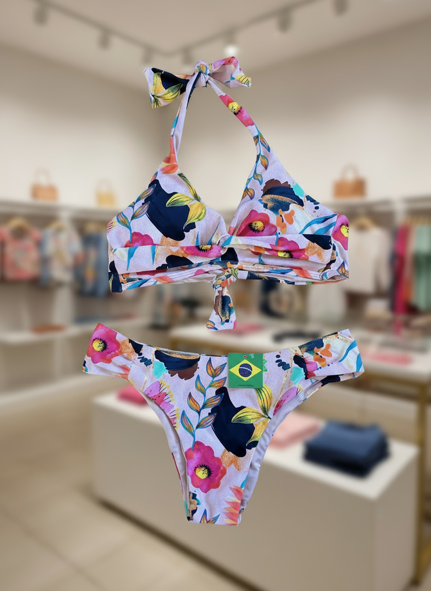 Bikini Trancado Floral