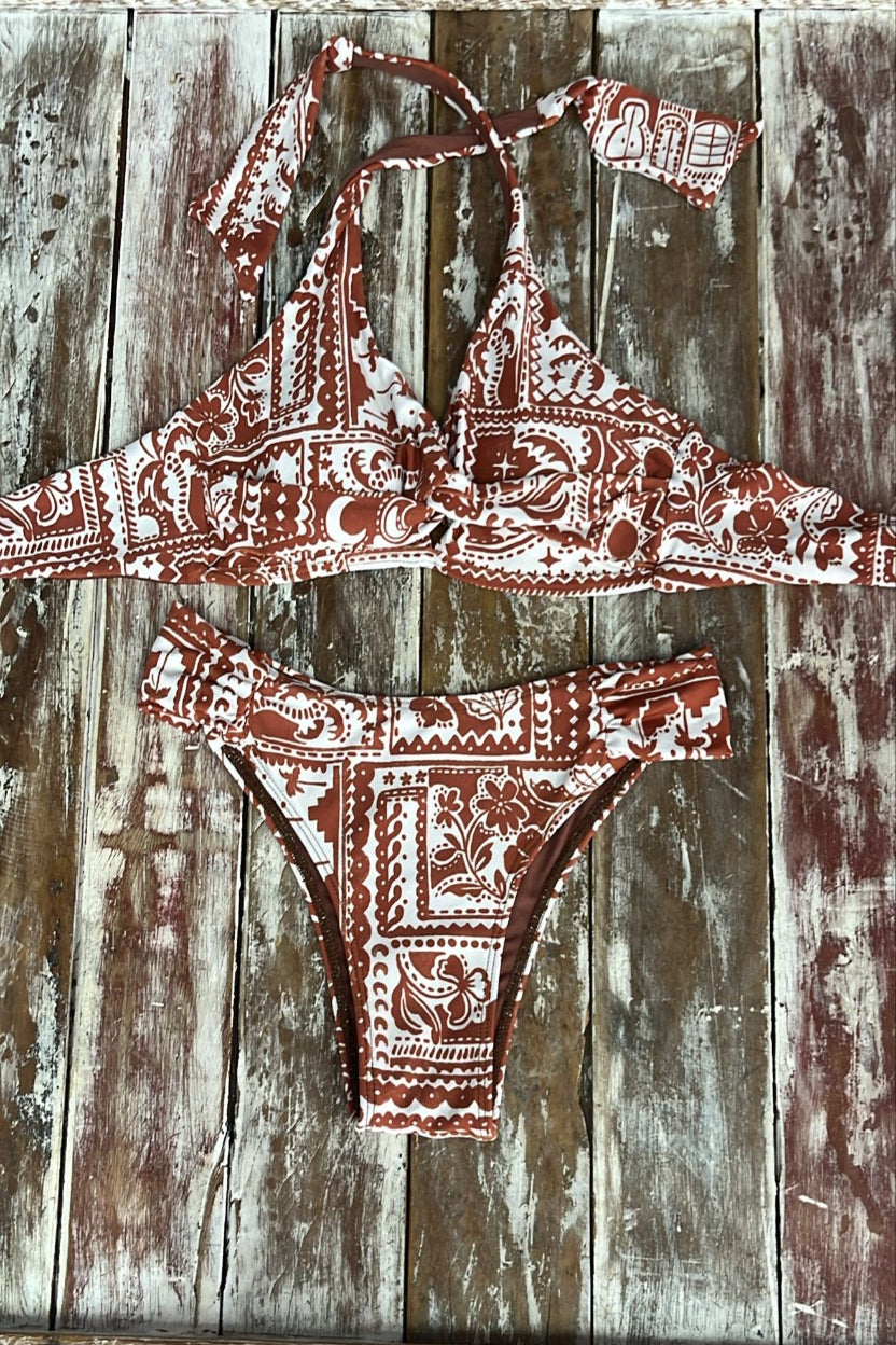 Bikini Trancado Terracota